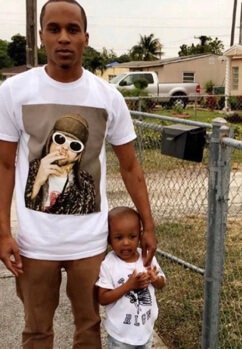 Jai Malik Wiggins Jr. with his late father, Jai Wiggins. 